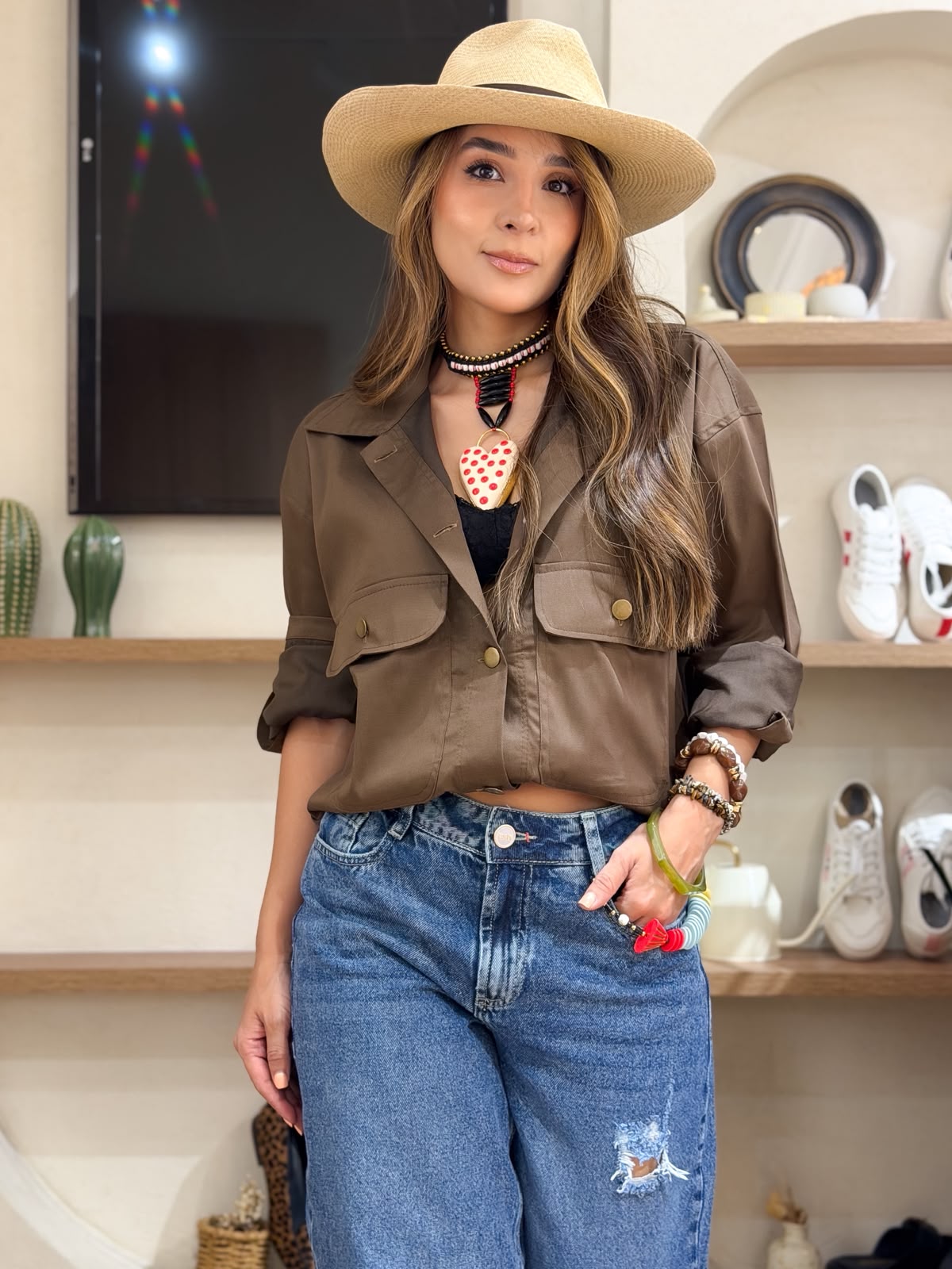 CHAQUETA DRILL BOLSILLO DELANTERO