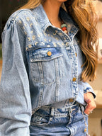 CHAQUETA JEAN BORDADA ECLATT