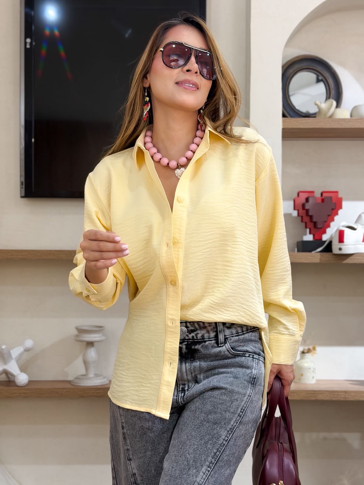 CAMISA MANGA LARGA RAYON