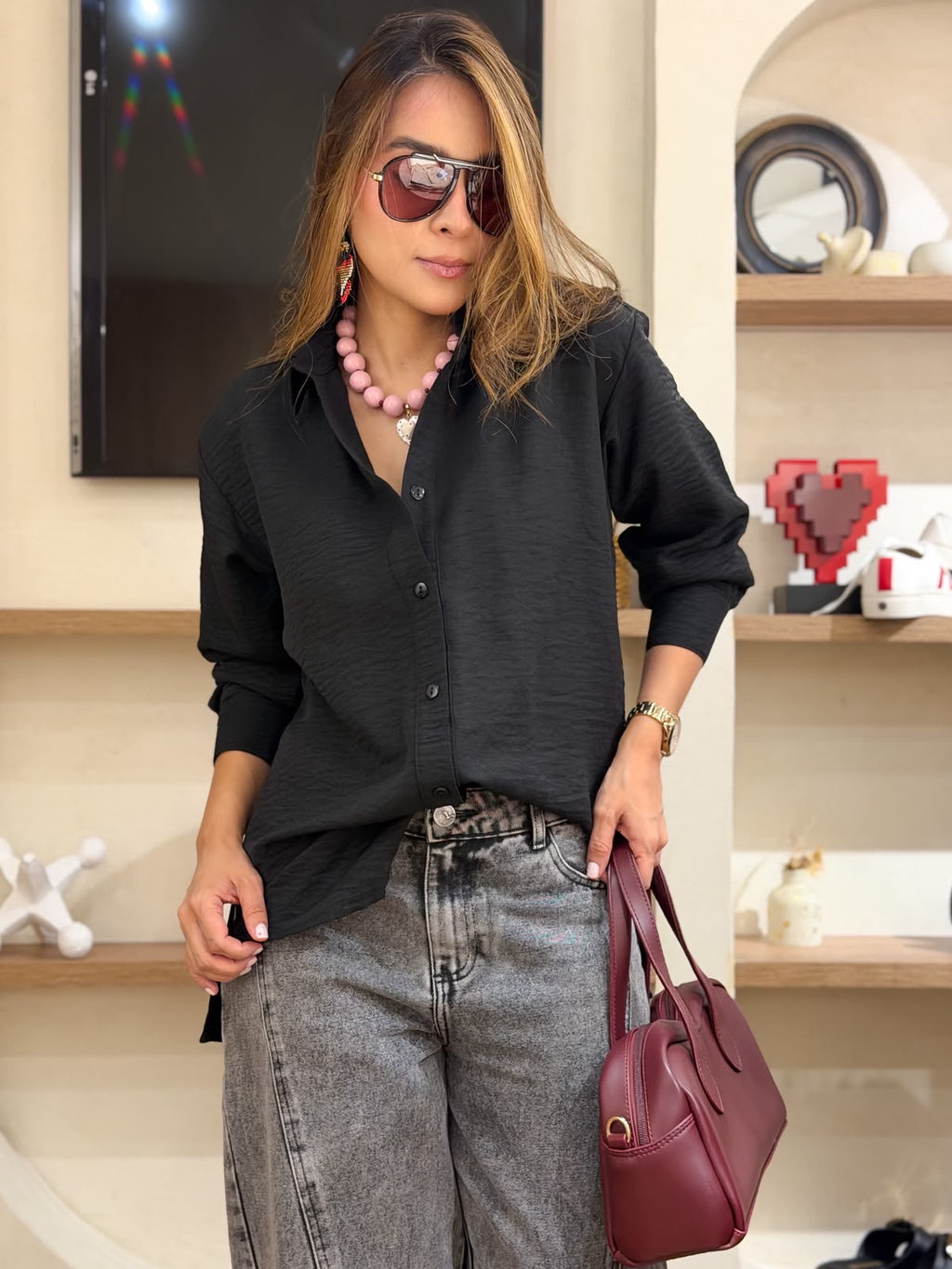 CAMISA MANGA LARGA RAYON