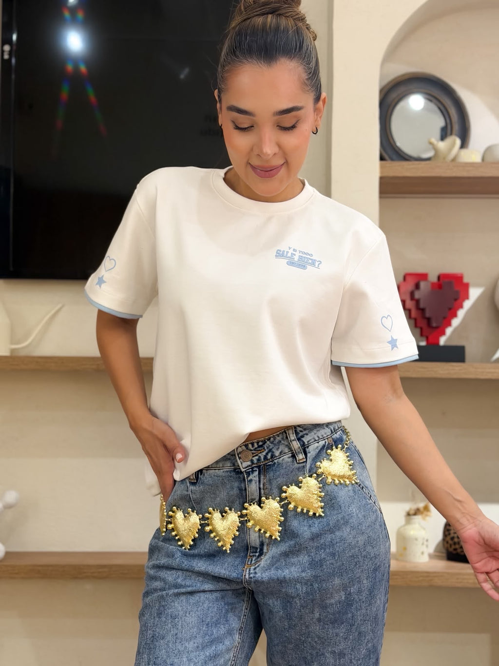CAMISETA DOBLE MANGA OVERZISE  "Y SI TODO SALE BIEN"